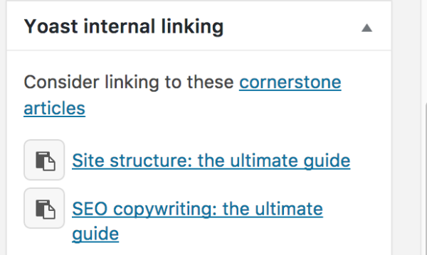 cornerstone content internal linking