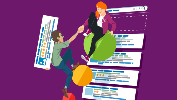 An person heling another person to rank higher