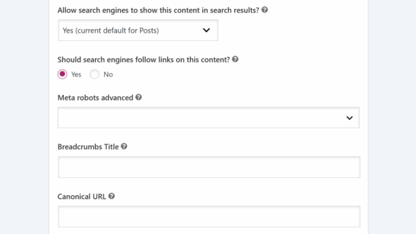 Technical SEO features Yoast Premium